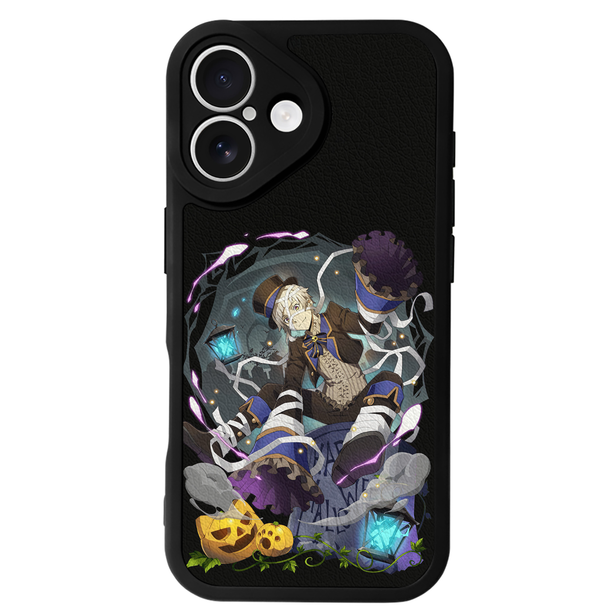 （画像用） 文豪ストレイドッグス Bungo Stray Dogs 【iPhone 16シリーズ対応】シリコンスマホケース（レザー調） 材質：シリコン